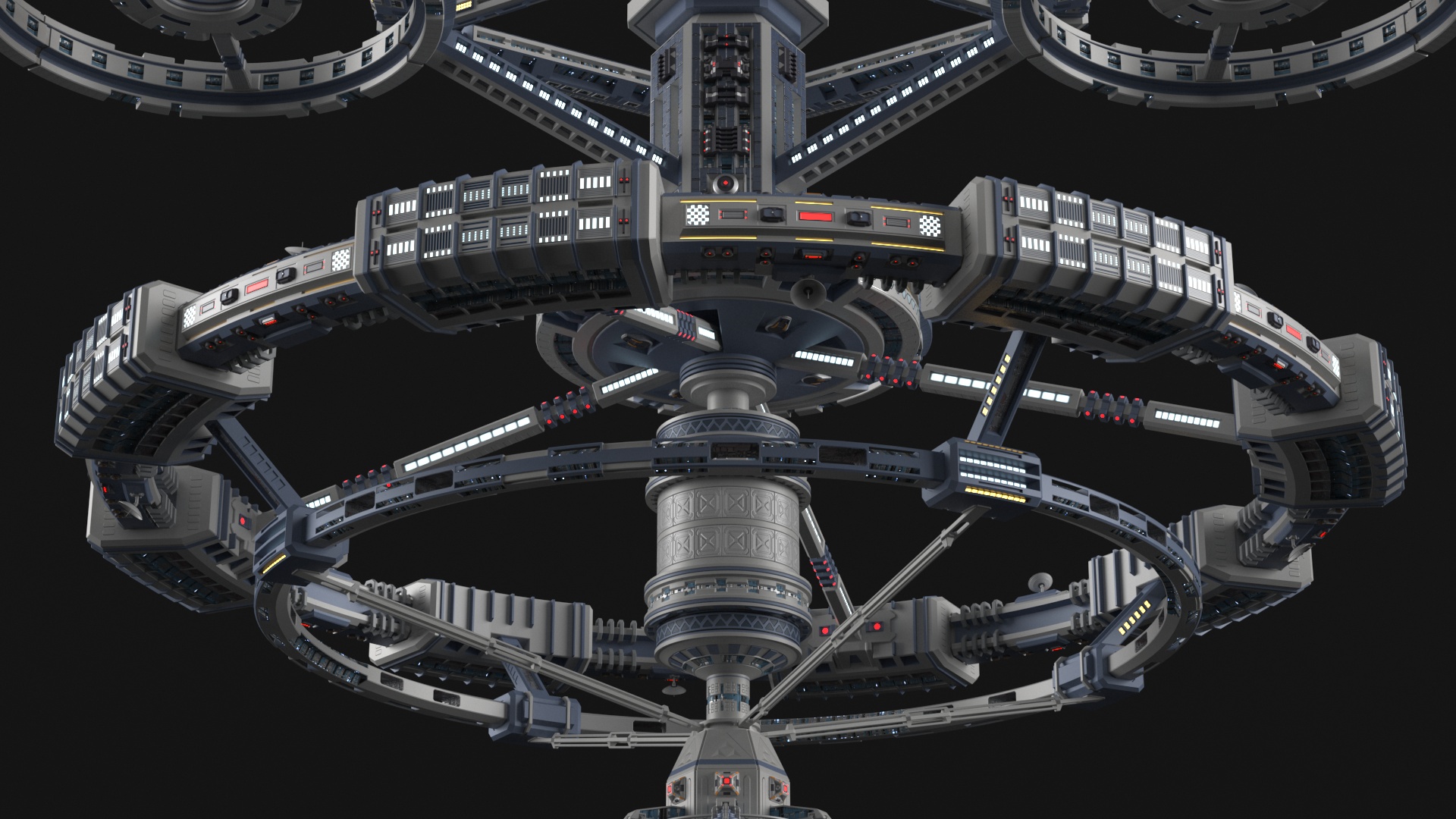 3D model Sci-Fi Space Station