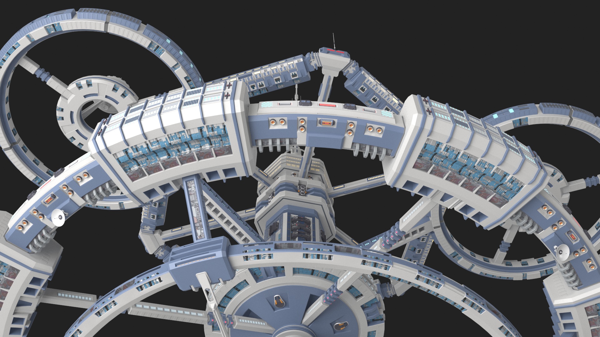 3D model Sci-Fi Space Station