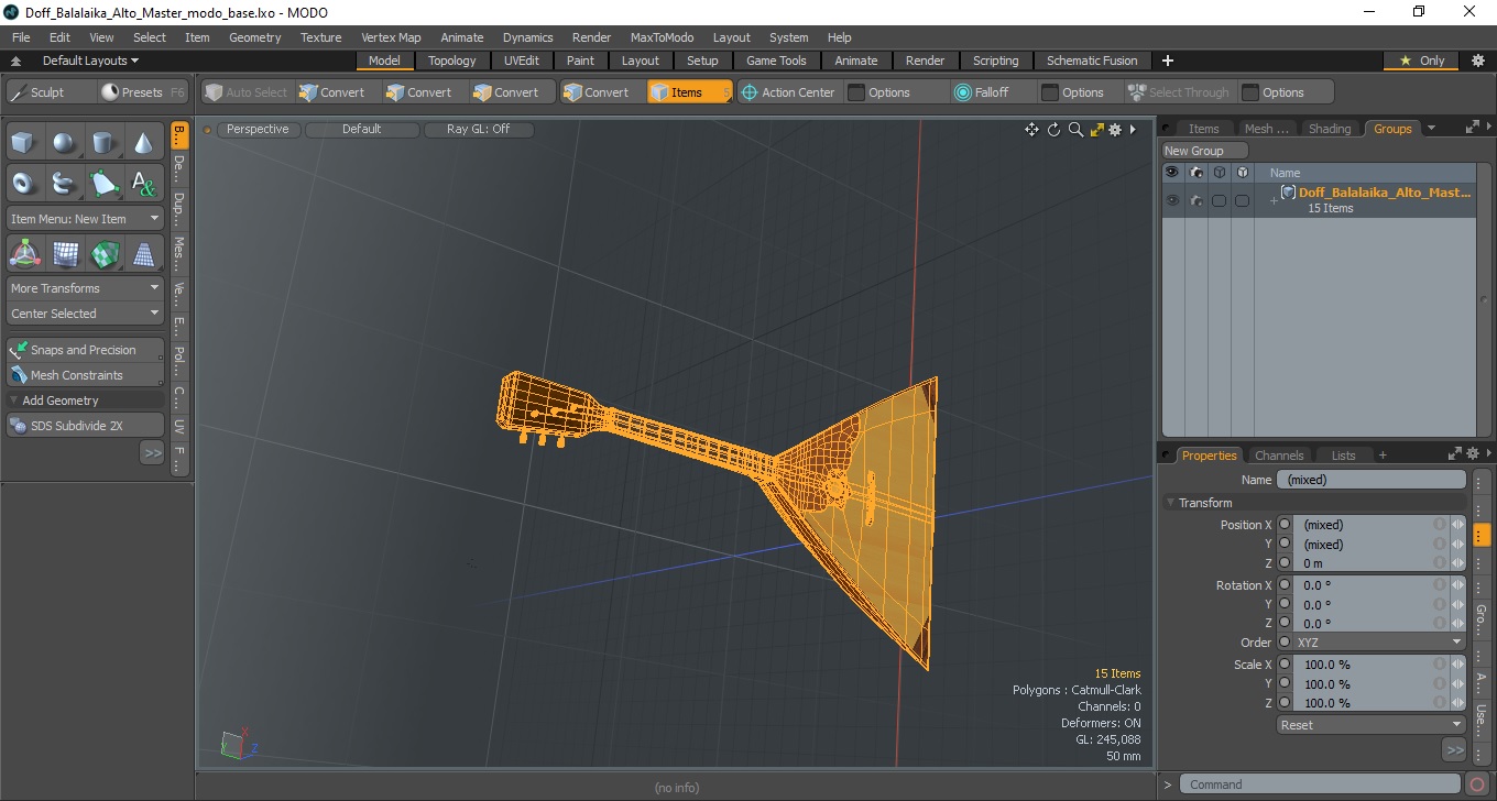 3D Doff Balalaika Alto Master