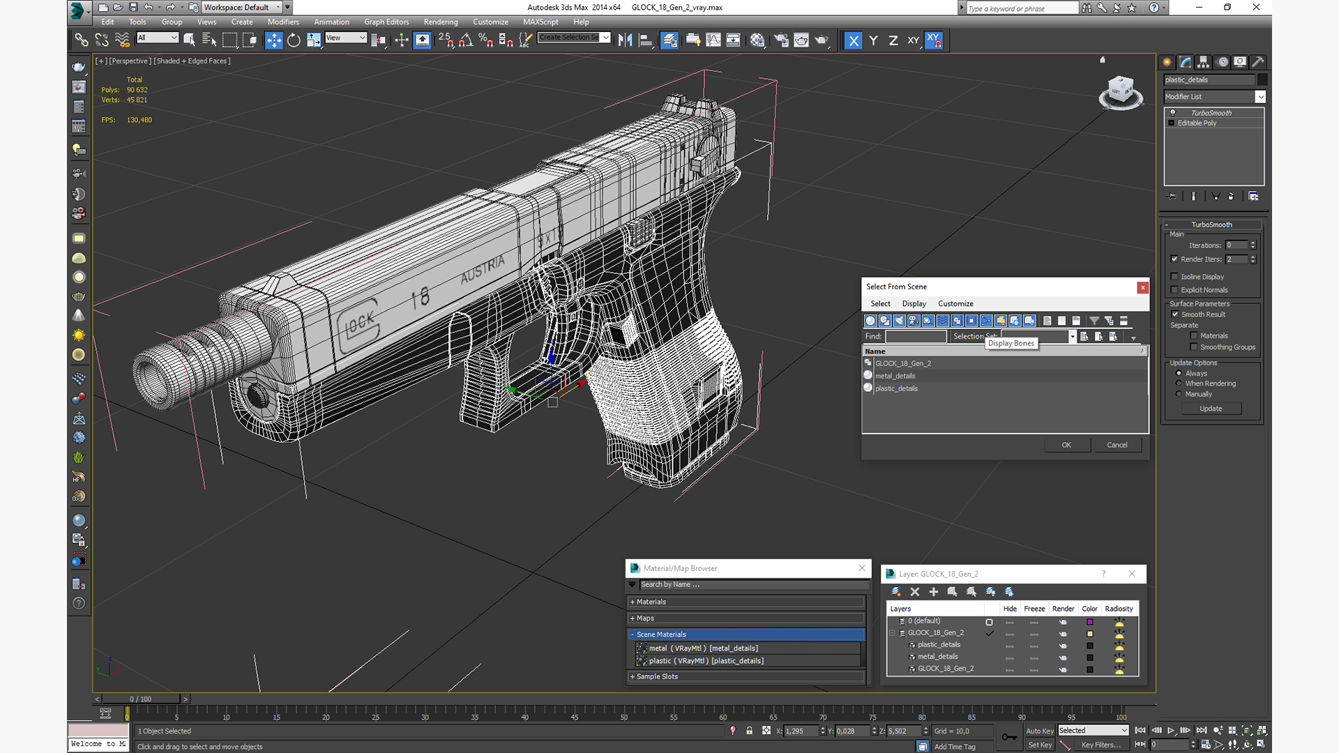 GLOCK 18 Gen 2 3D model