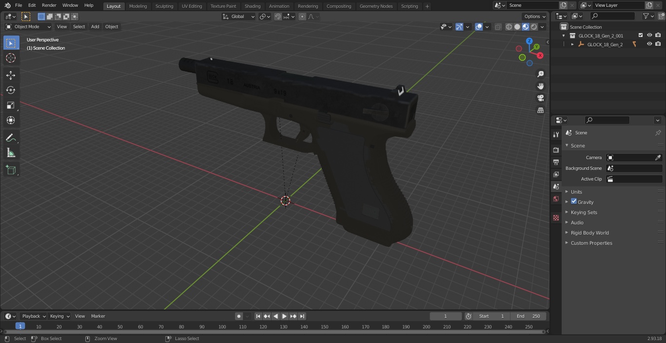 GLOCK 18 Gen 2 3D model