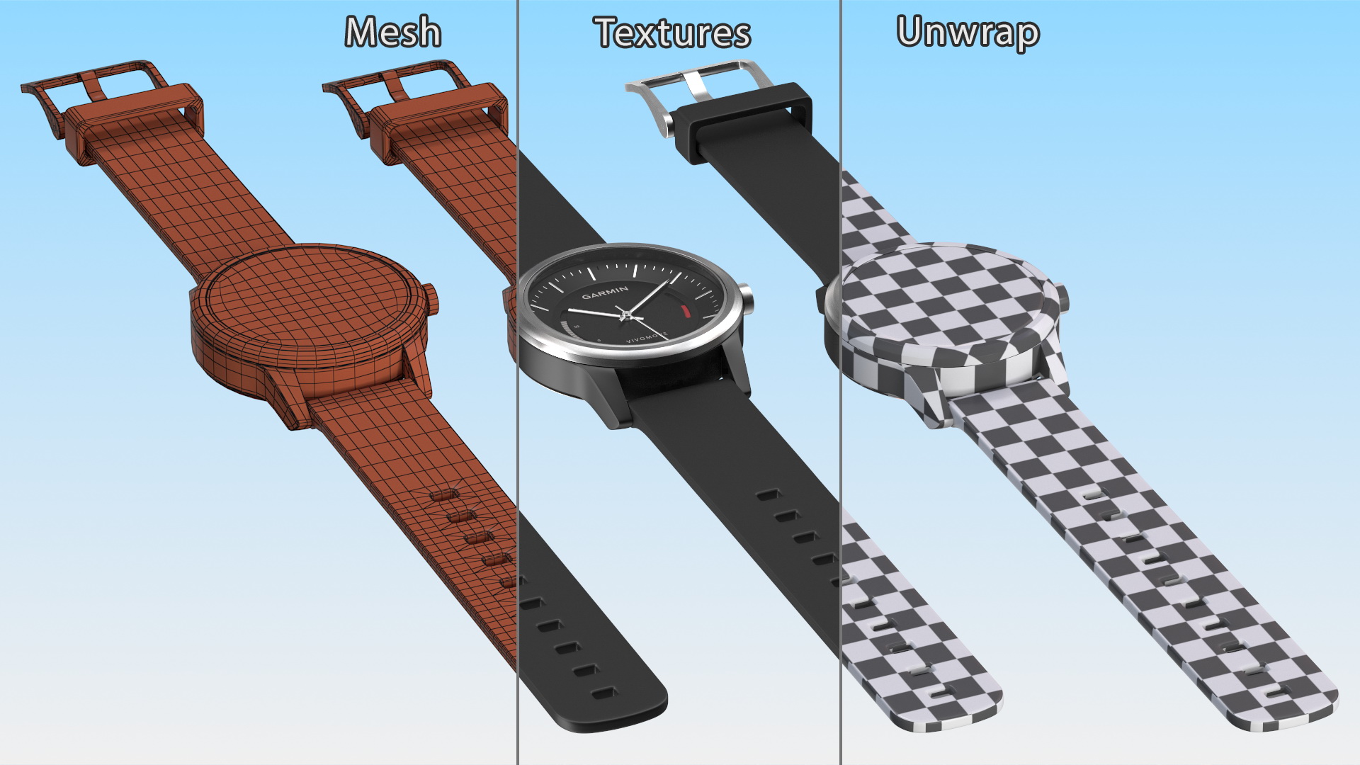 3D model Fitness Watch Garmin Vivomove Sport