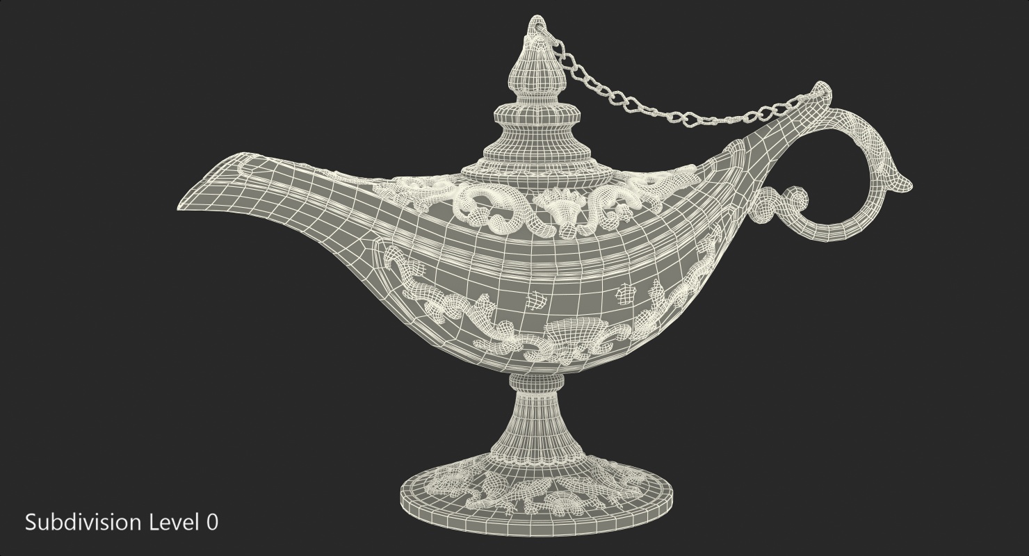 Magic Lamp Silver 3D