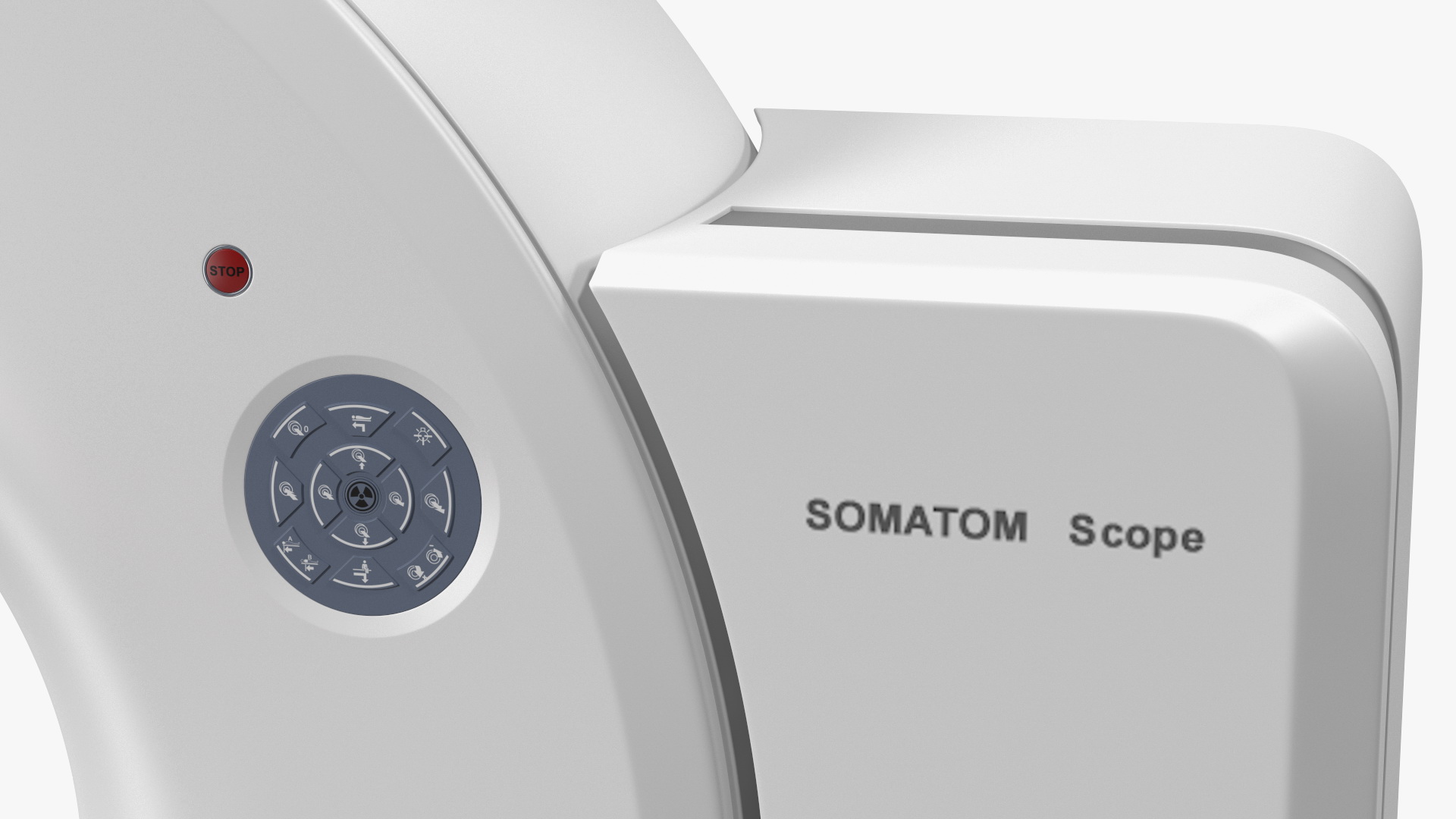 3D model Tomograph Siemens with Patient