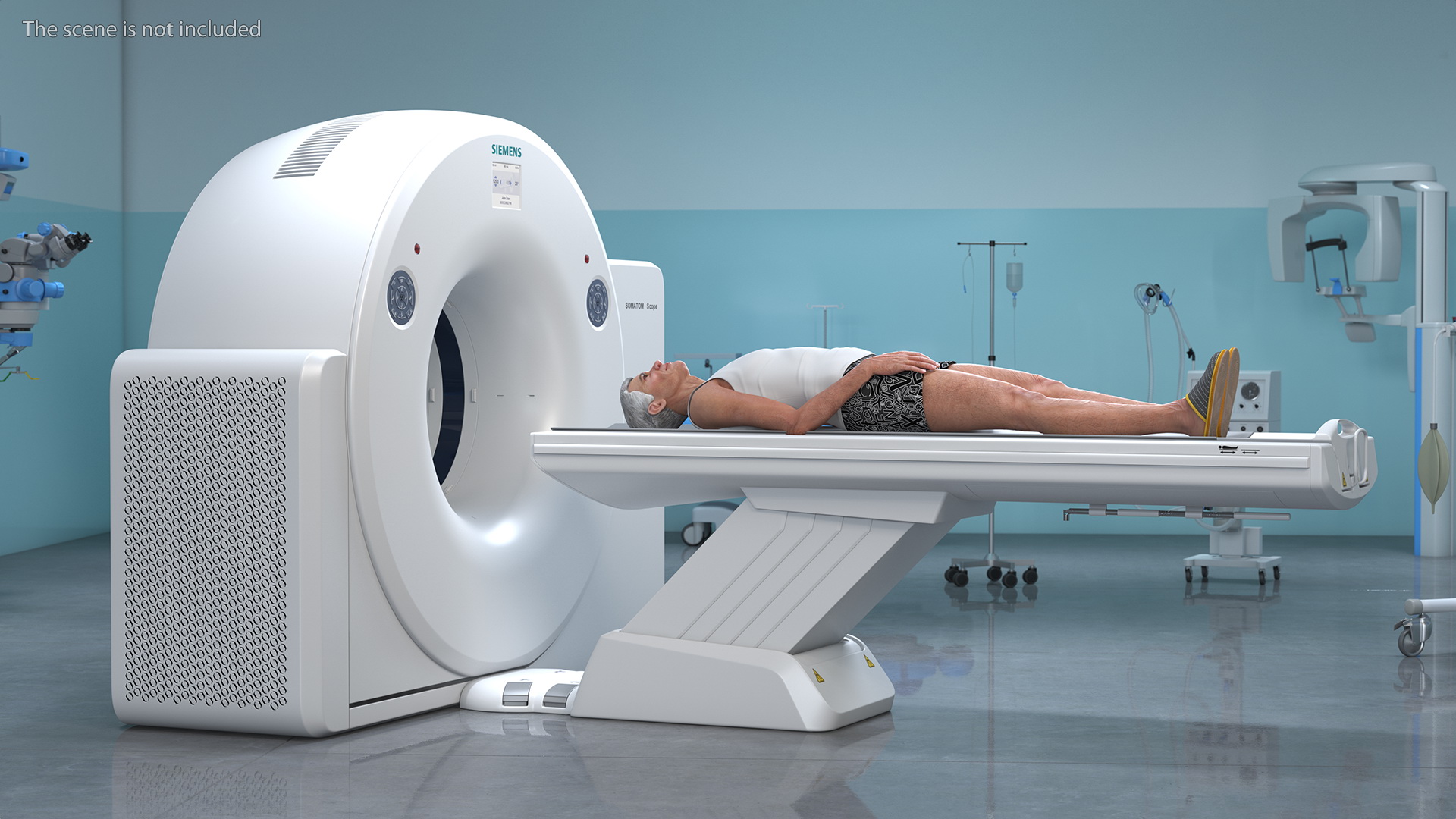 3D model Tomograph Siemens with Patient