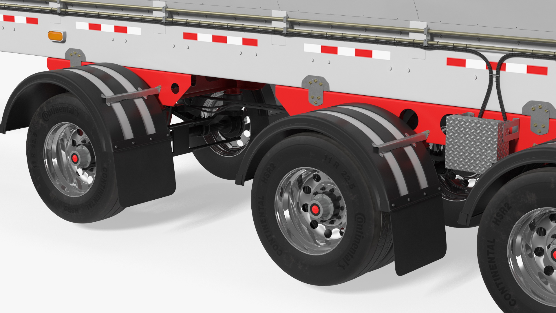 3D Heavy Truck With Bottom Trailer