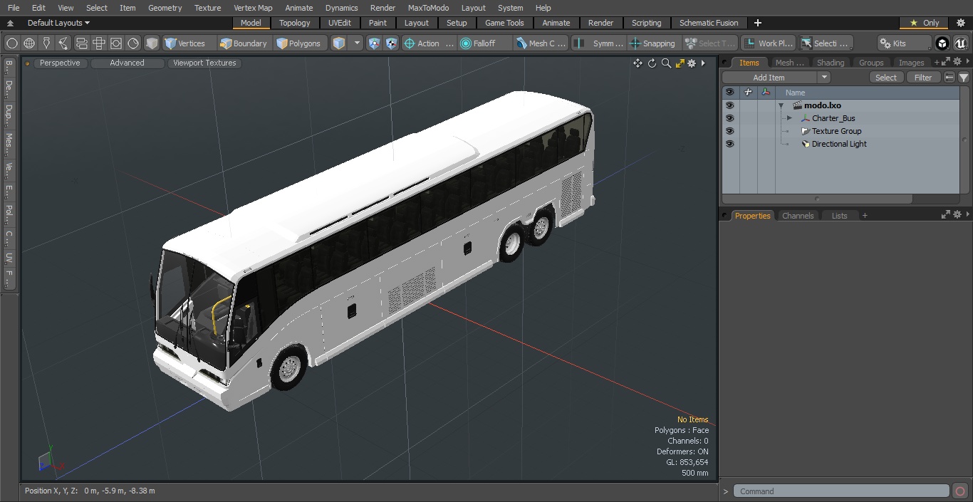 3D Charter Bus