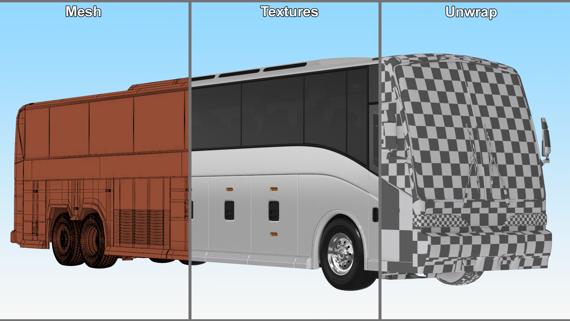 3D Charter Bus