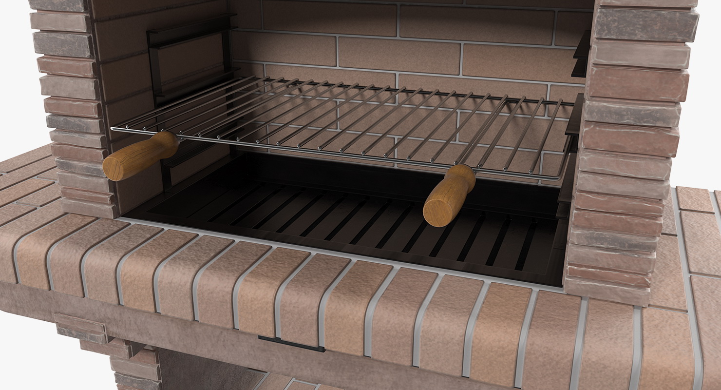 Stone Masonry Barbecue 3D