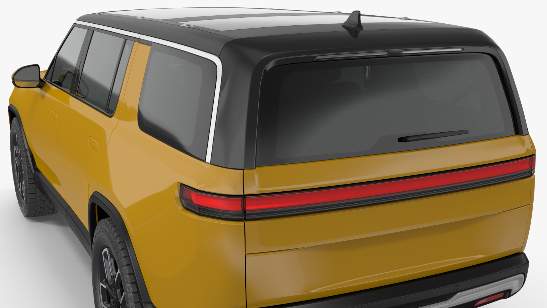 3D Luxury Electric SUV Yellow