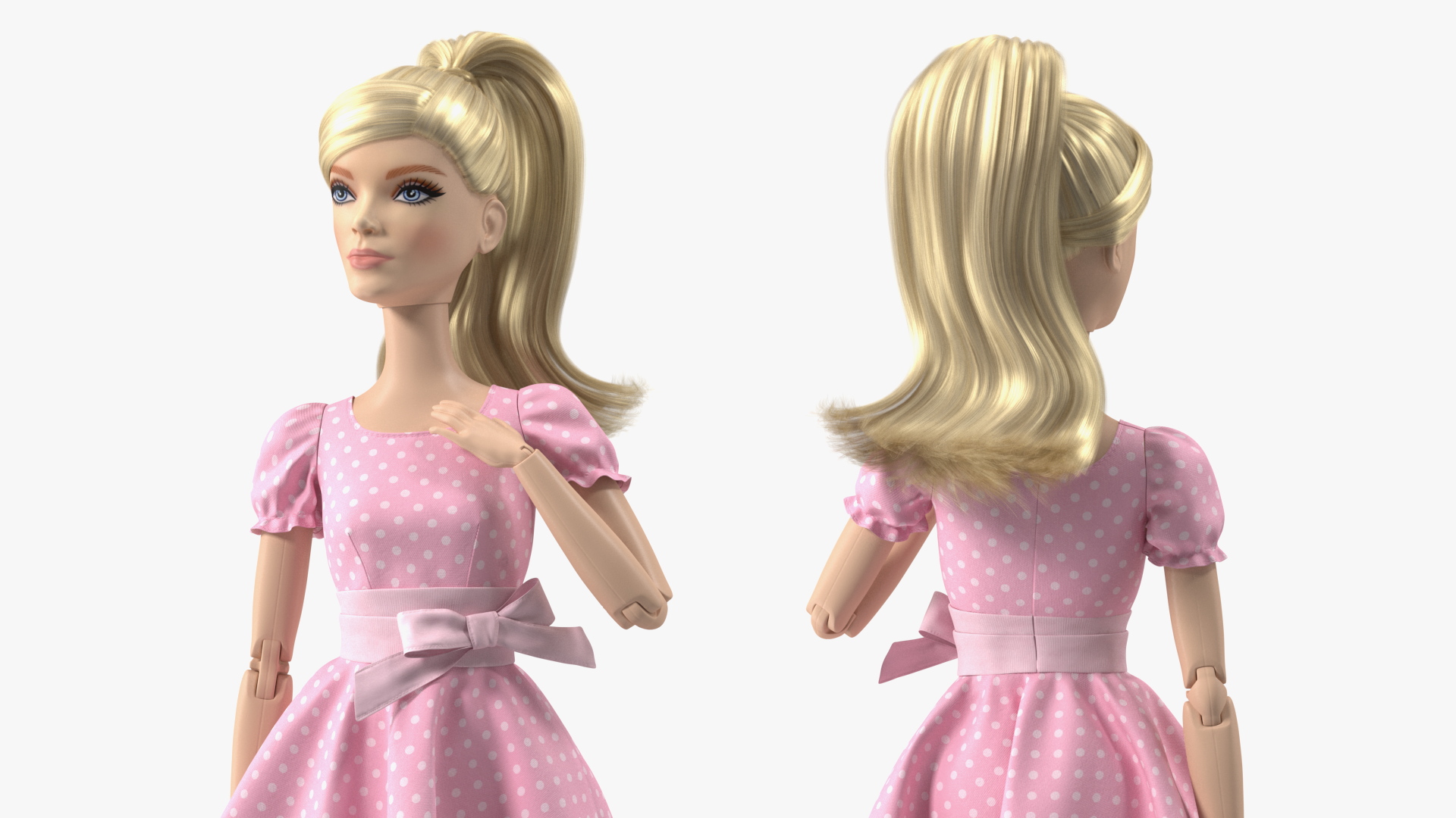 Barbie Doll in Summer Dress 3D