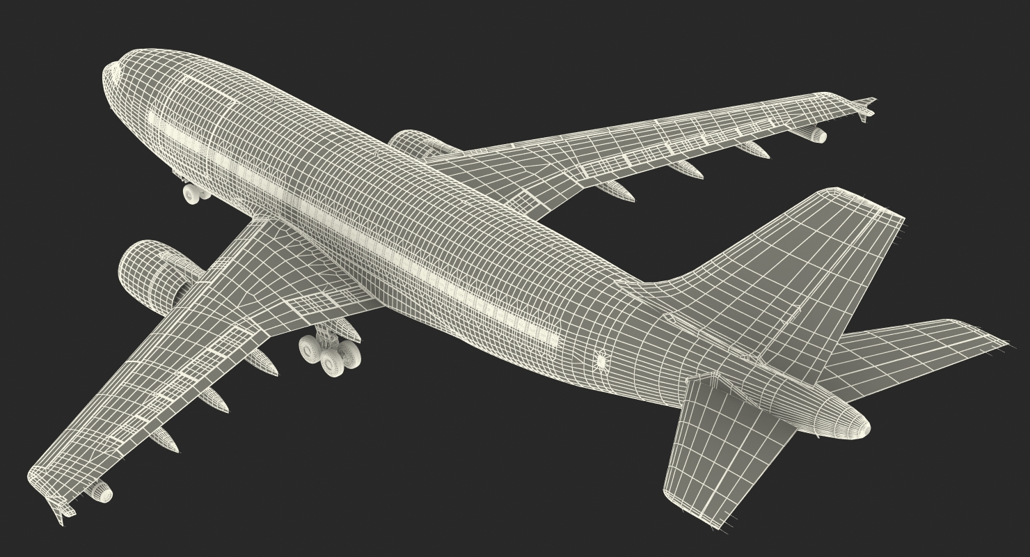 3D Airbus A310 Multi Role Tanker Aircraft Transport Generic Rigged model