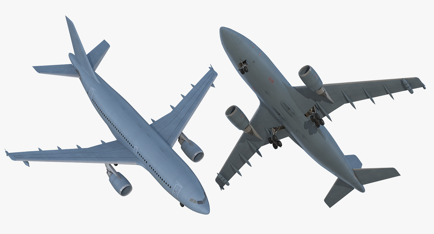 3D Airbus A310 Multi Role Tanker Aircraft Transport Generic Rigged model