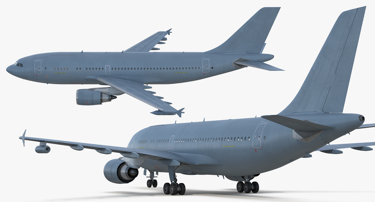 3D Airbus A310 Multi Role Tanker Aircraft Transport Generic Rigged model