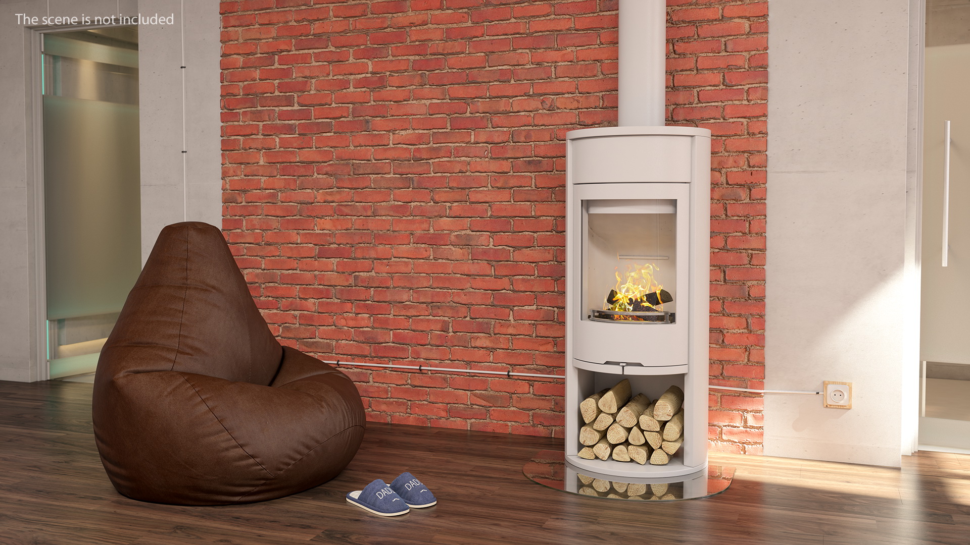 3D Modern Wood Burning Stove Generic model