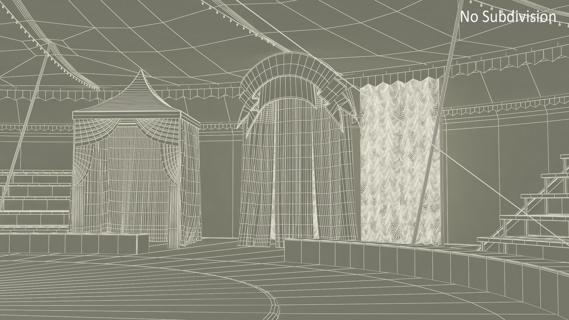 3D model Circus Tent Interior