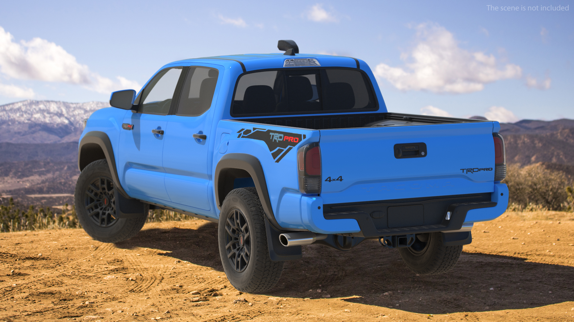 3D model Toyota Tacoma TRD Pro Voodoo Blue 2021 Rigged