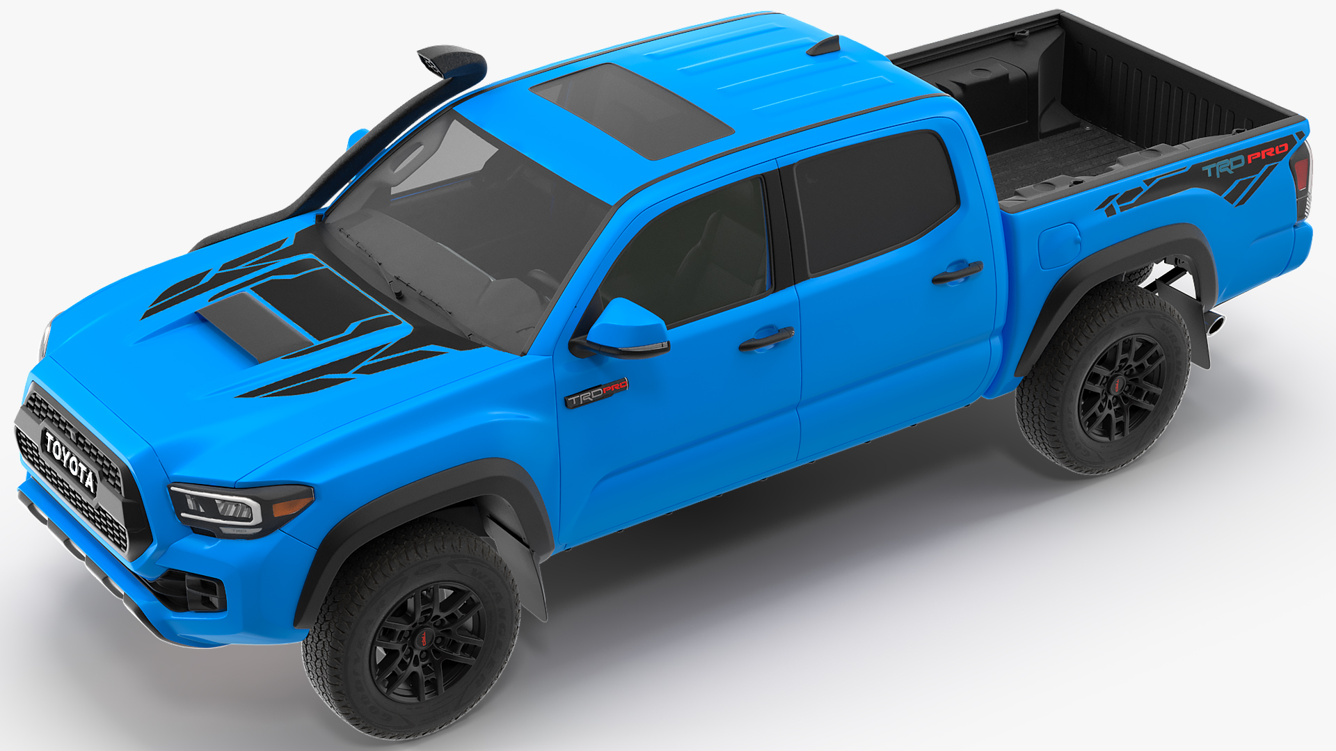 3D model Toyota Tacoma TRD Pro Voodoo Blue 2021 Rigged