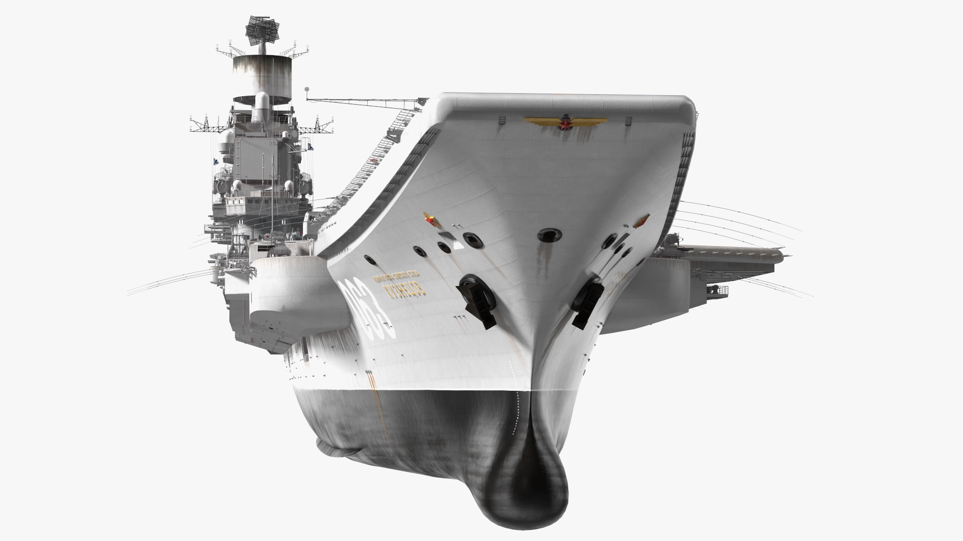 3D Aircraft Carrier with Airplanes