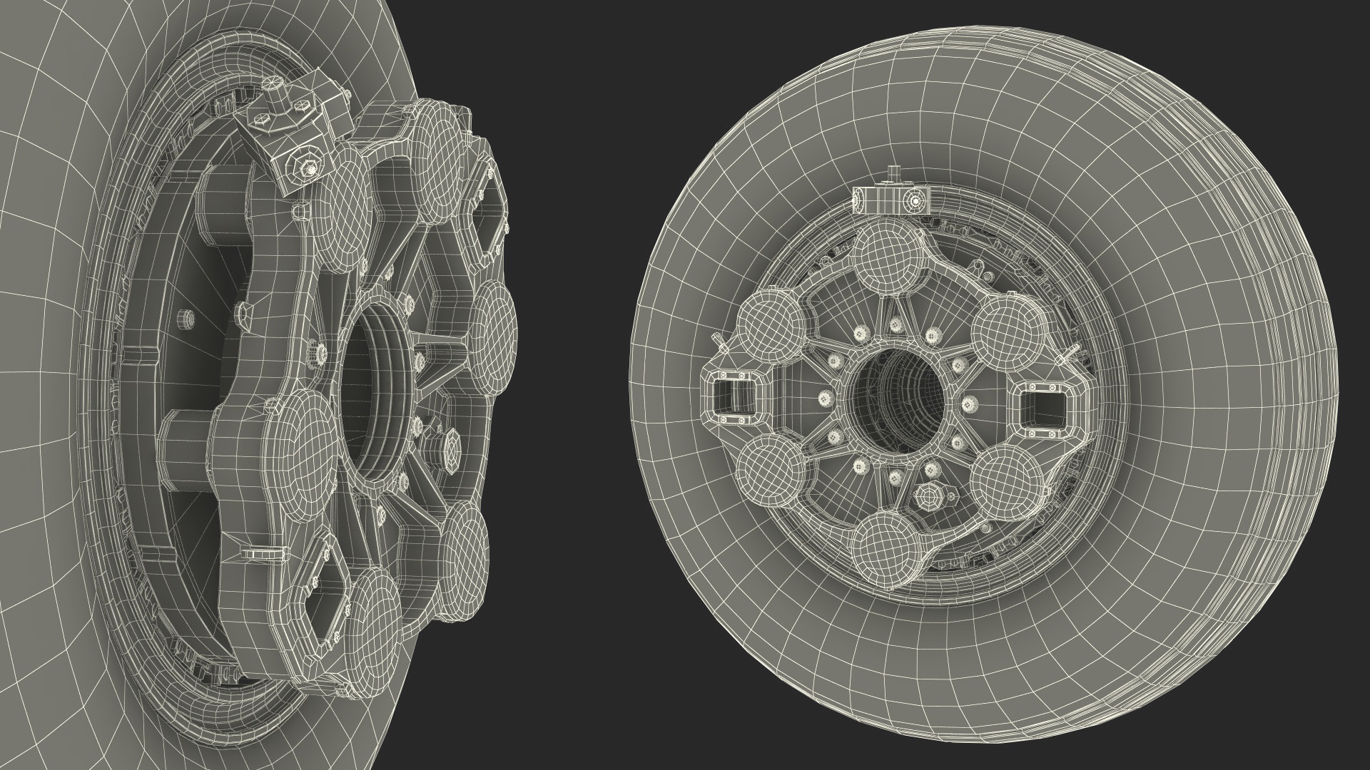 3D Boeing 737 Aircraft Wheel Dirty