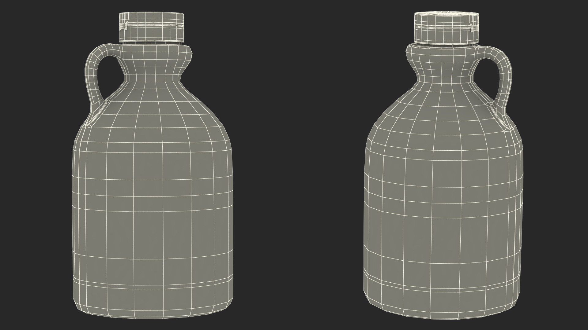 3D Maple Syrup Plastic Bottle