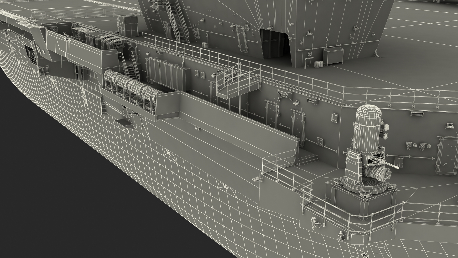 3D HMS Queen Elizabeth with Military Equipment model