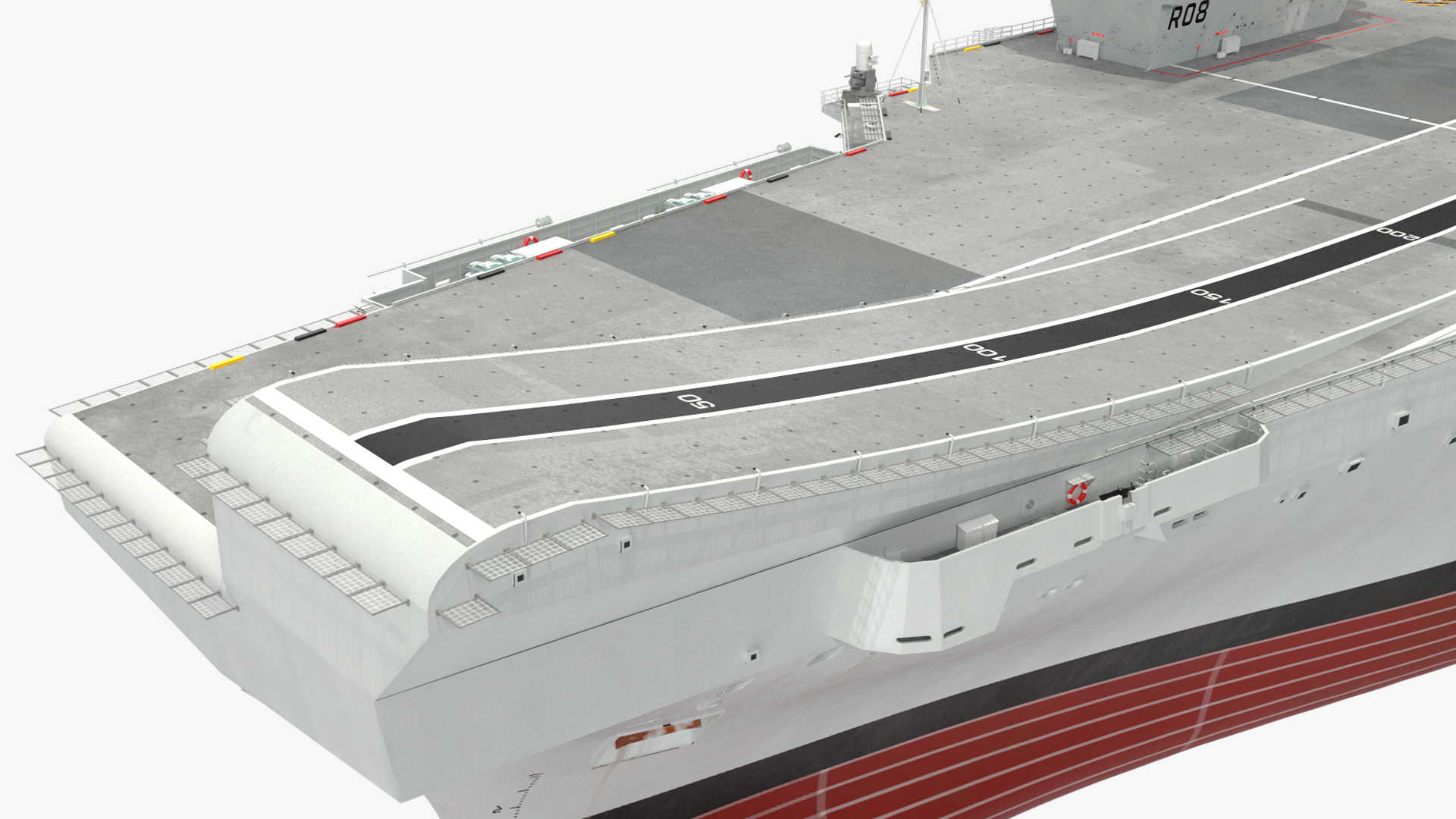 3D HMS Queen Elizabeth with Military Equipment model