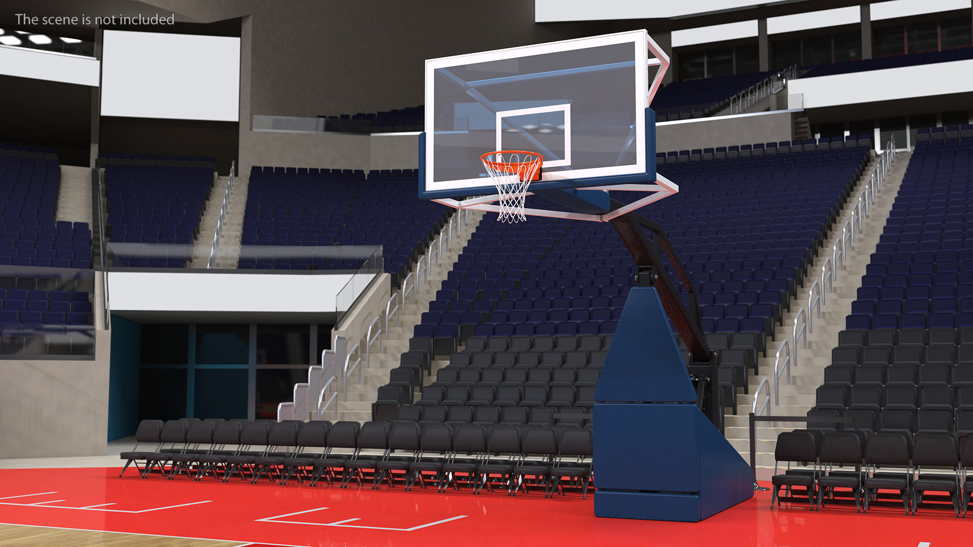 Professional Basketball Hoop Stand 3D model