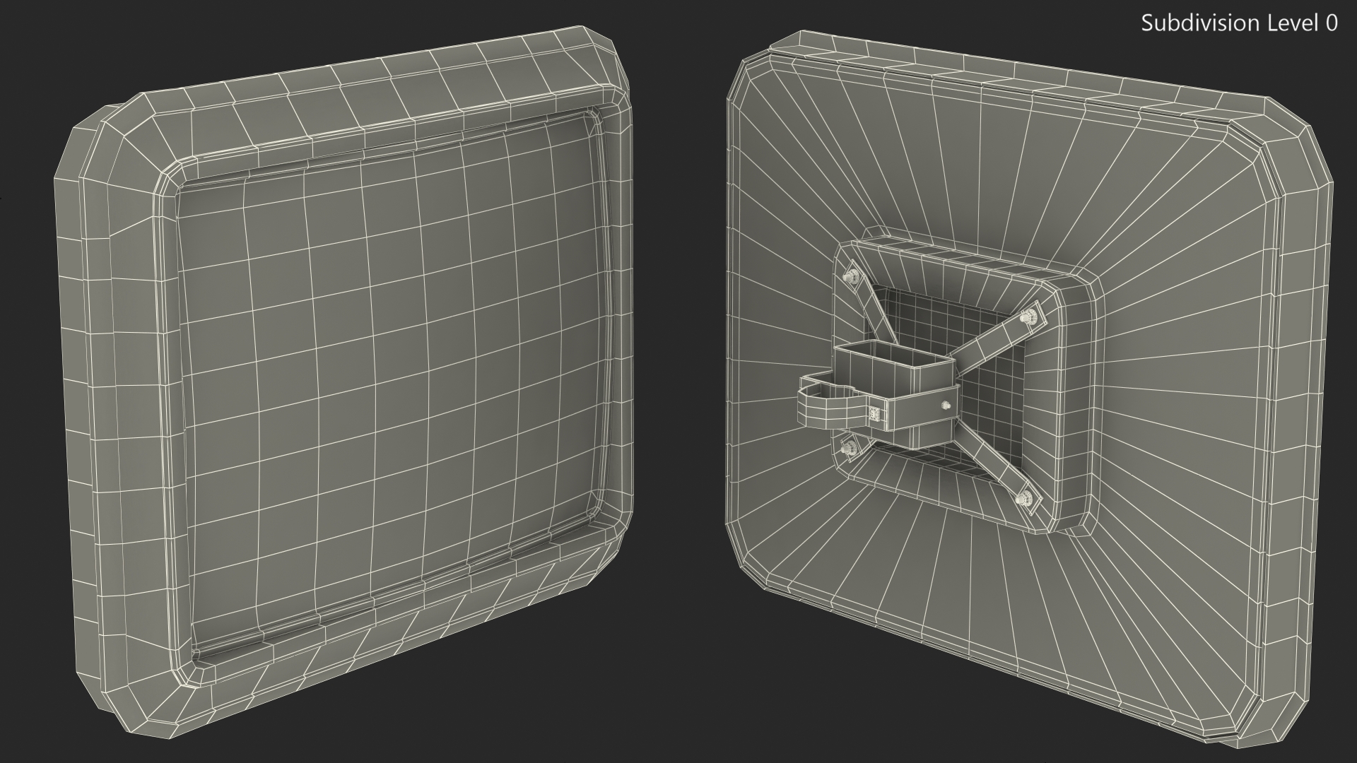 3D Rectangular Industrial Safety Mirror