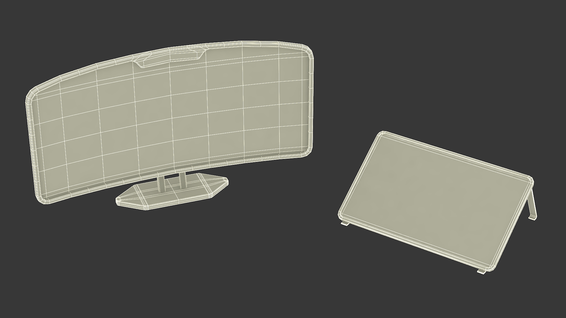 Sci-Fi Command Console with Storage Crates 3D