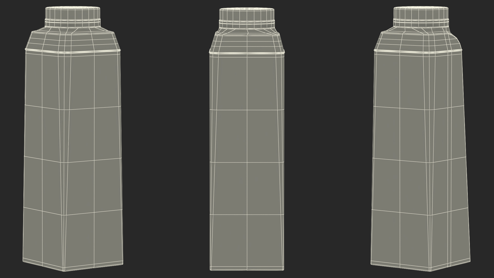 3D Multilayered Carton Bottle Mockup Farm model