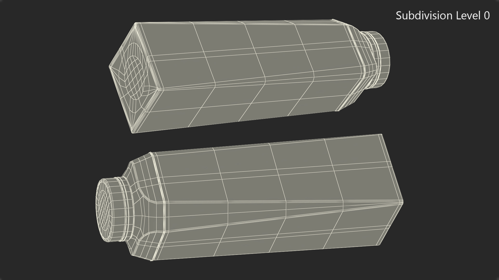 3D Multilayered Carton Bottle Mockup Farm model