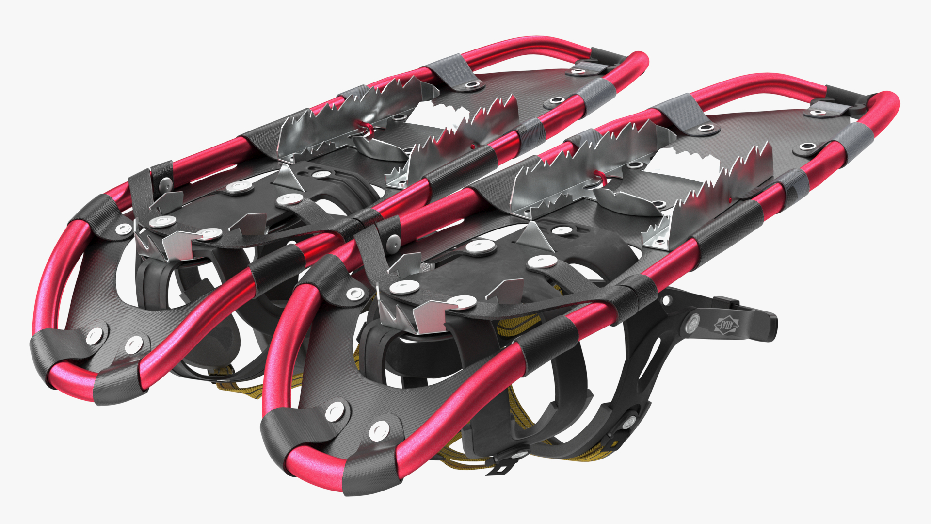 Tourist Snowshoes Atlas Red 3D