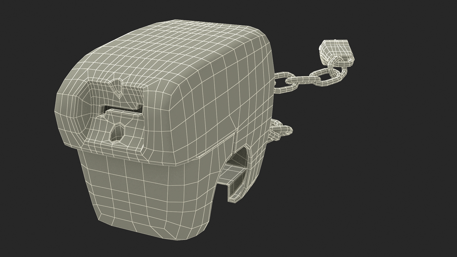 Coin Operated Shopping Cart Locker 3D model