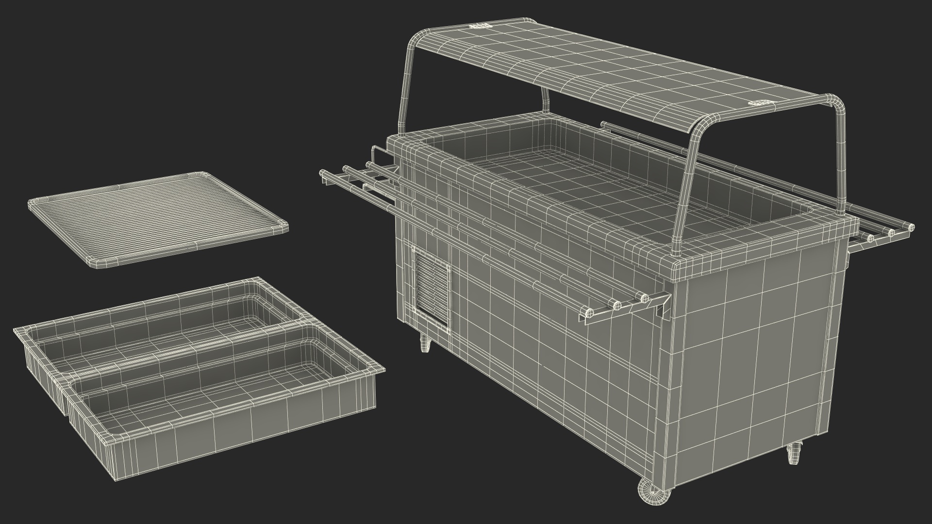 Module Second Courses Self Service Line 3D model