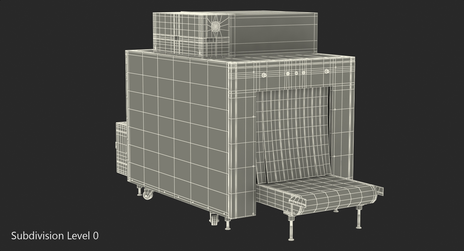 3D Xray Luggage Scanner Machine model