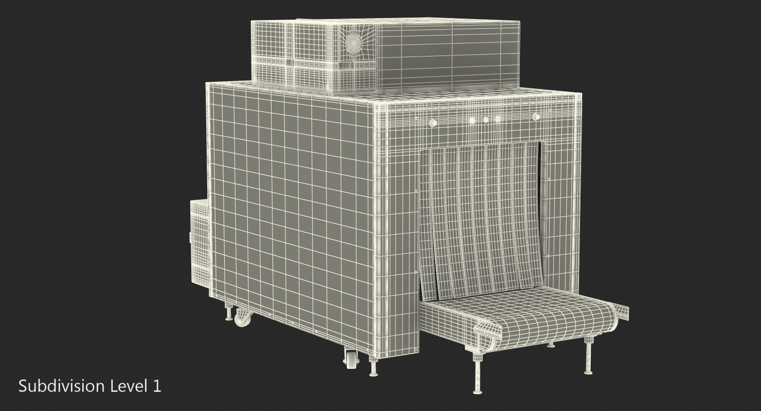 3D Xray Luggage Scanner Machine model