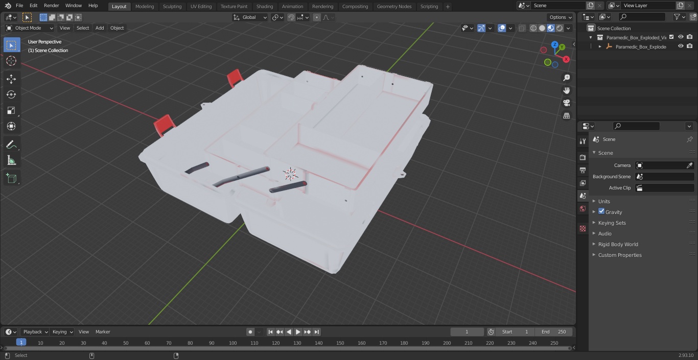 Paramedic Box Exploded View 3D