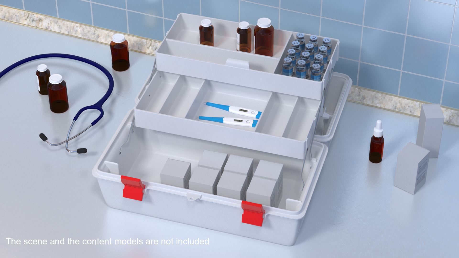 Paramedic Box Exploded View 3D