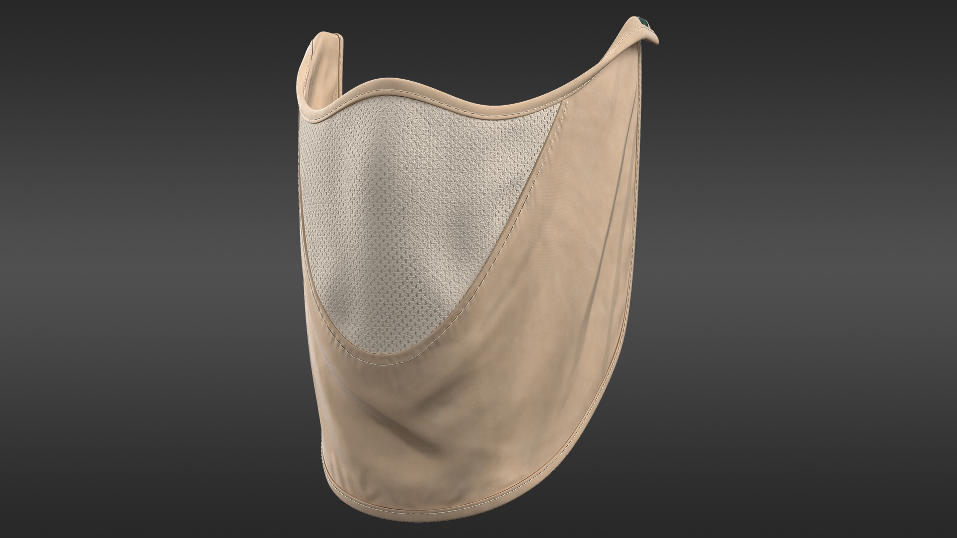 3D Khaki Face Cover Mask