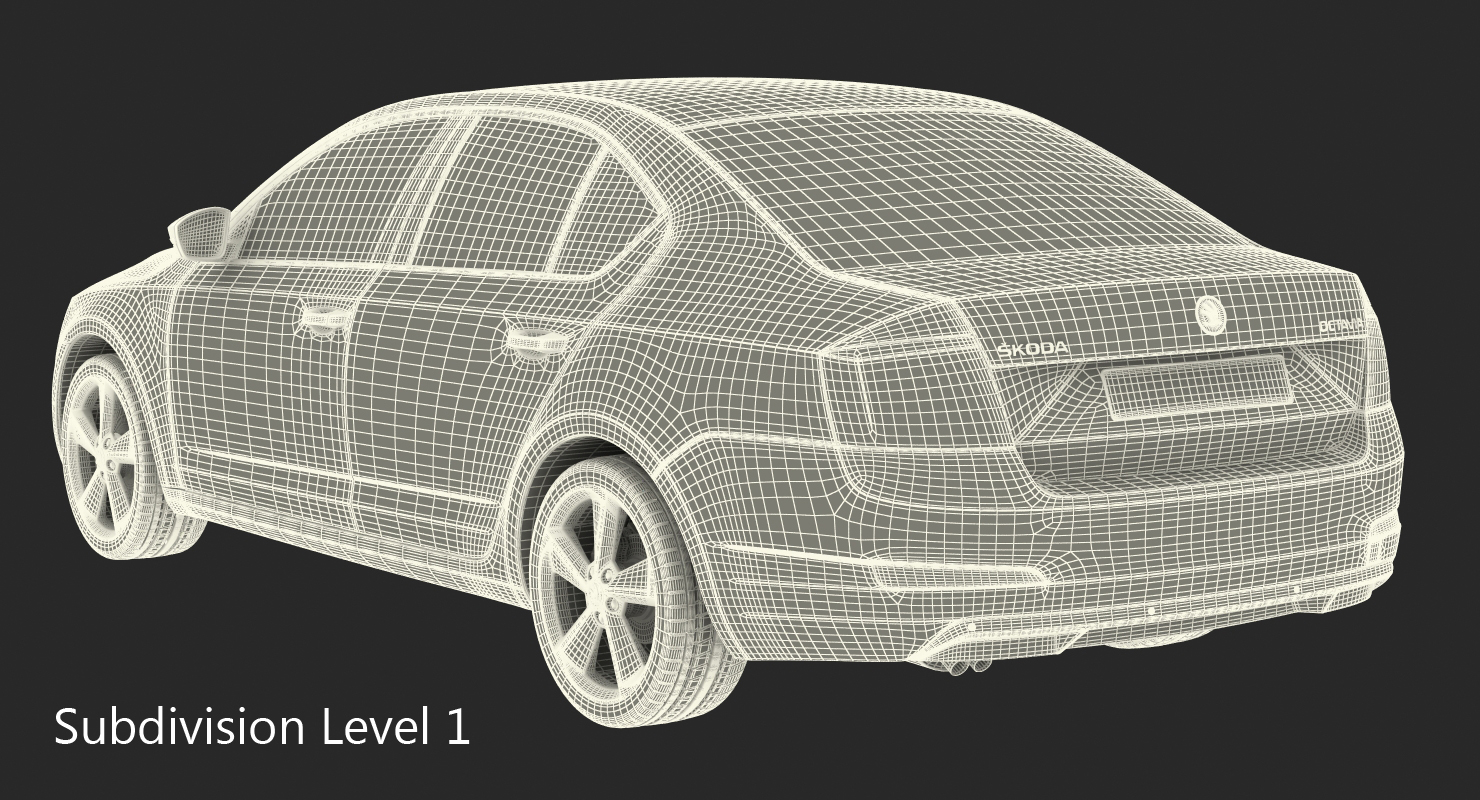 3D model Skoda Octavia 2016 Rigged