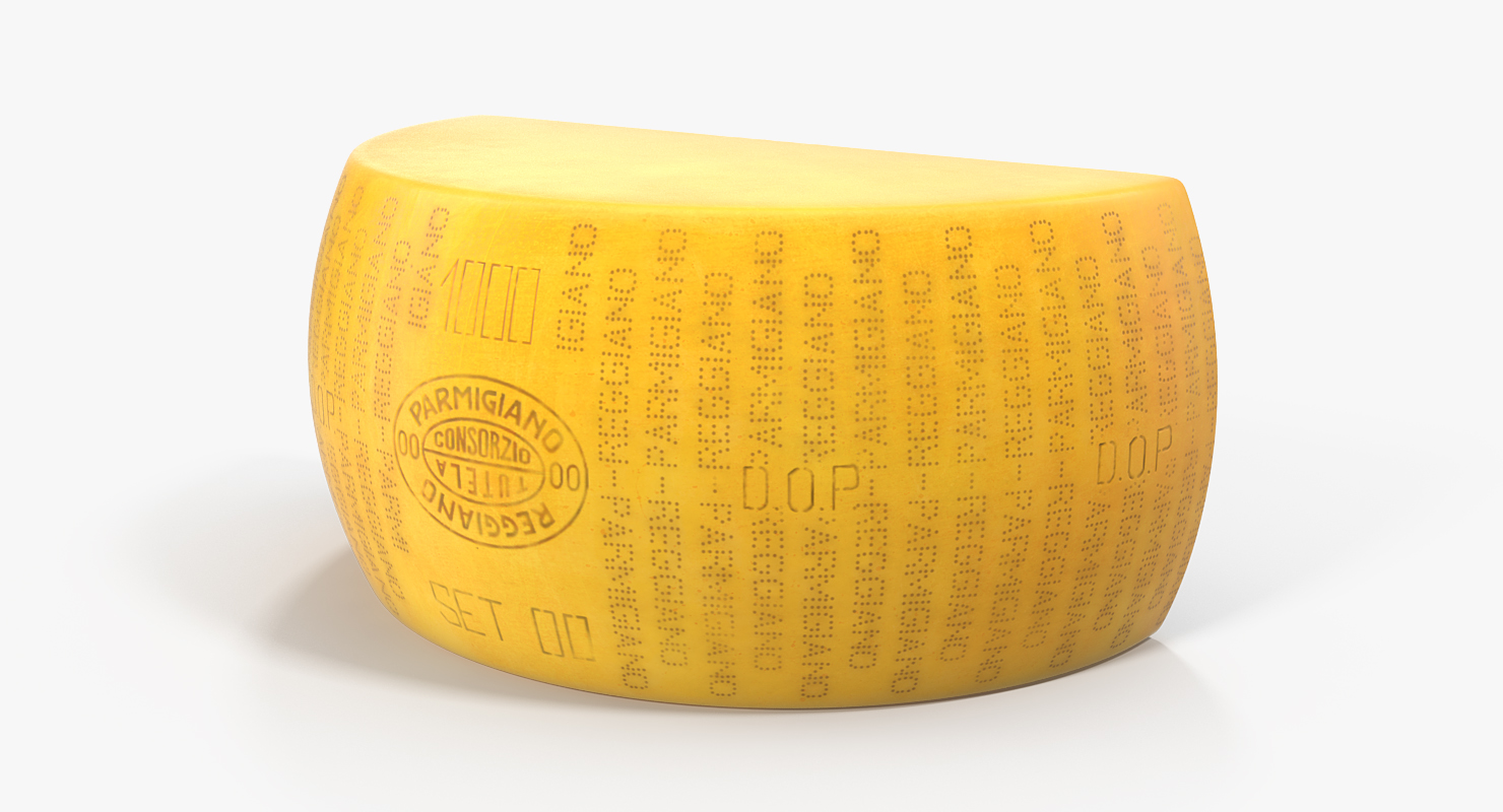 3D Parmesan Cheese Half Wheel