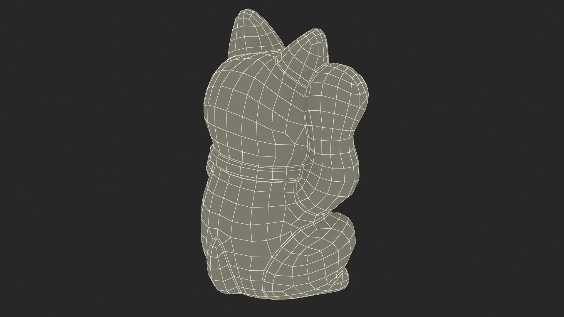 3D model Lucky Cat Figurine Maneki Neko