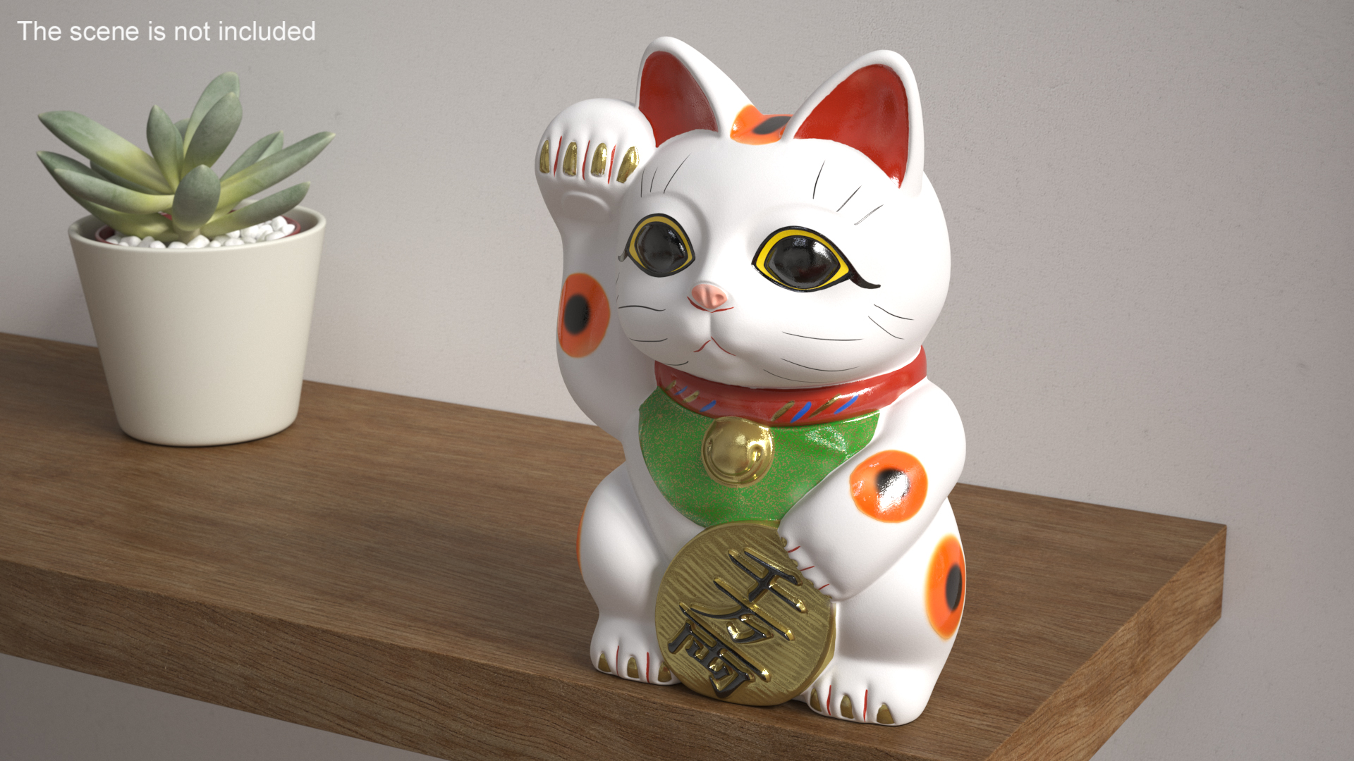 3D model Lucky Cat Figurine Maneki Neko