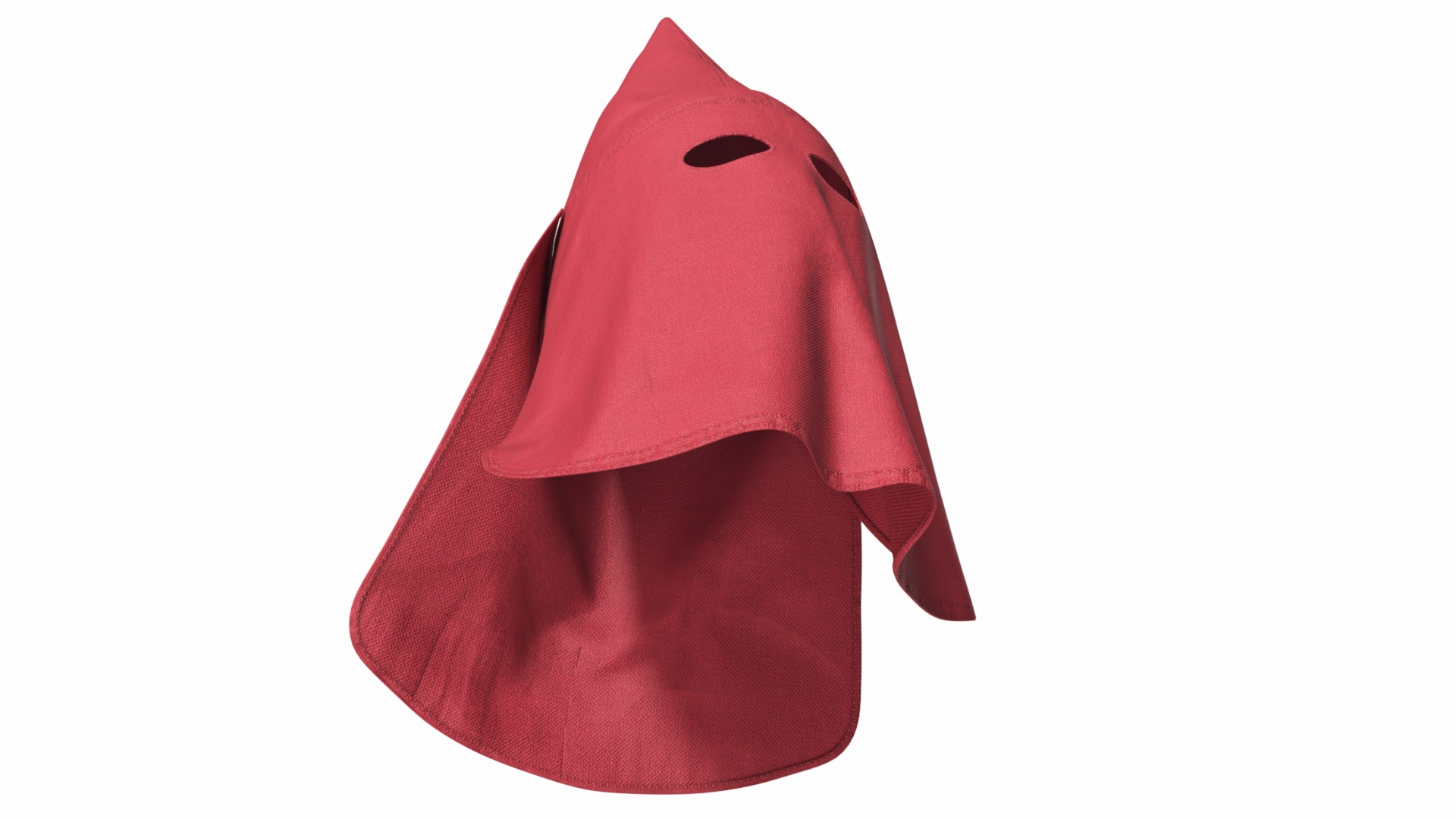 3D Red Mask Ku Klux Klan