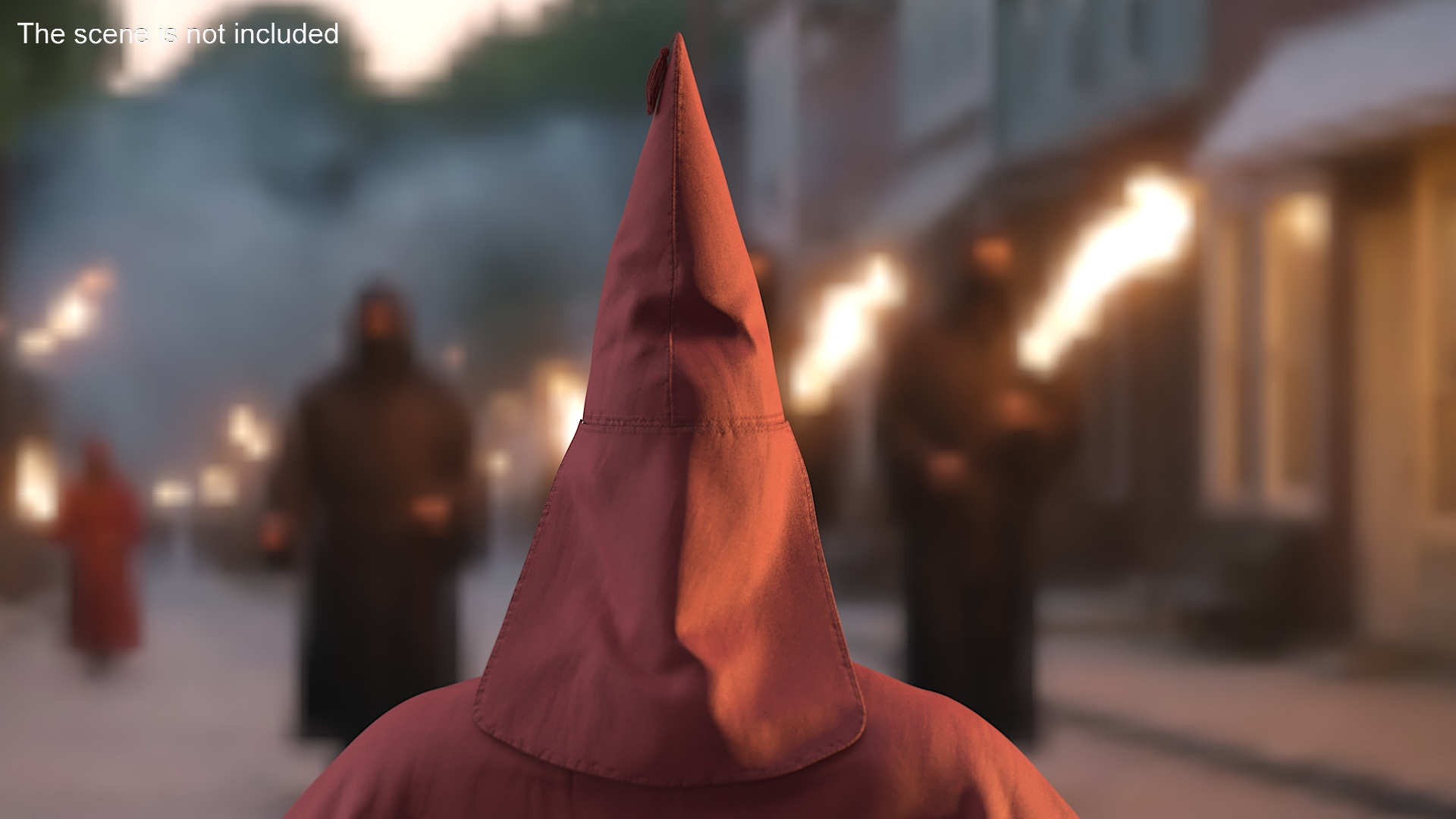 3D Red Mask Ku Klux Klan