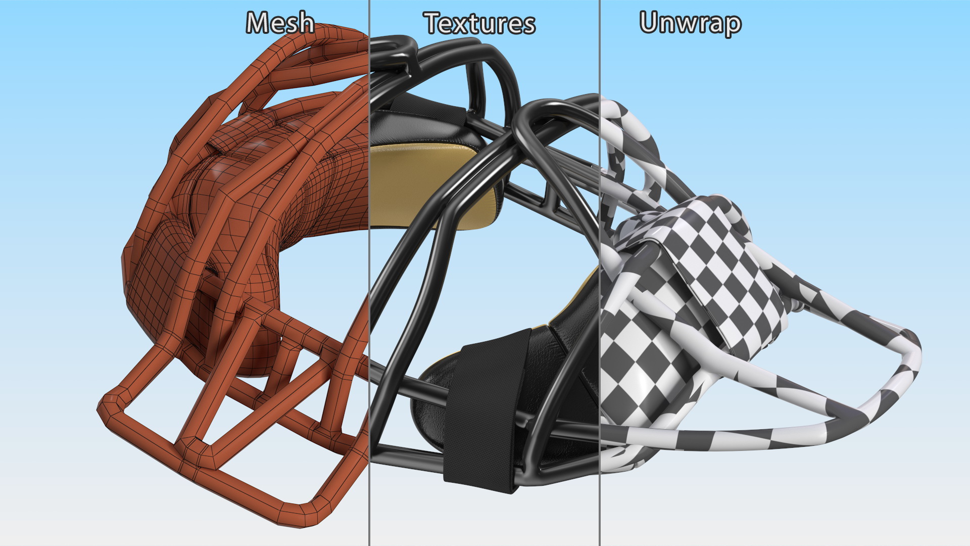 Baseball Catchers Mask 3D