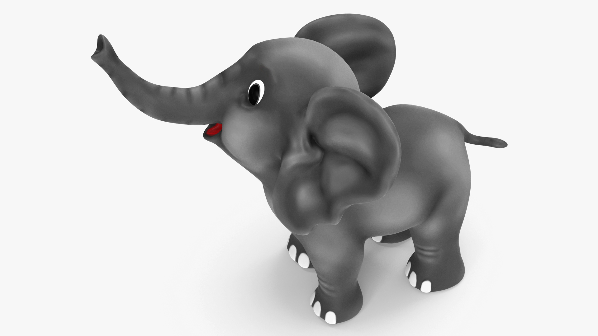 Cute Cartoon Elephant Rigged for Cinema 4D 3D