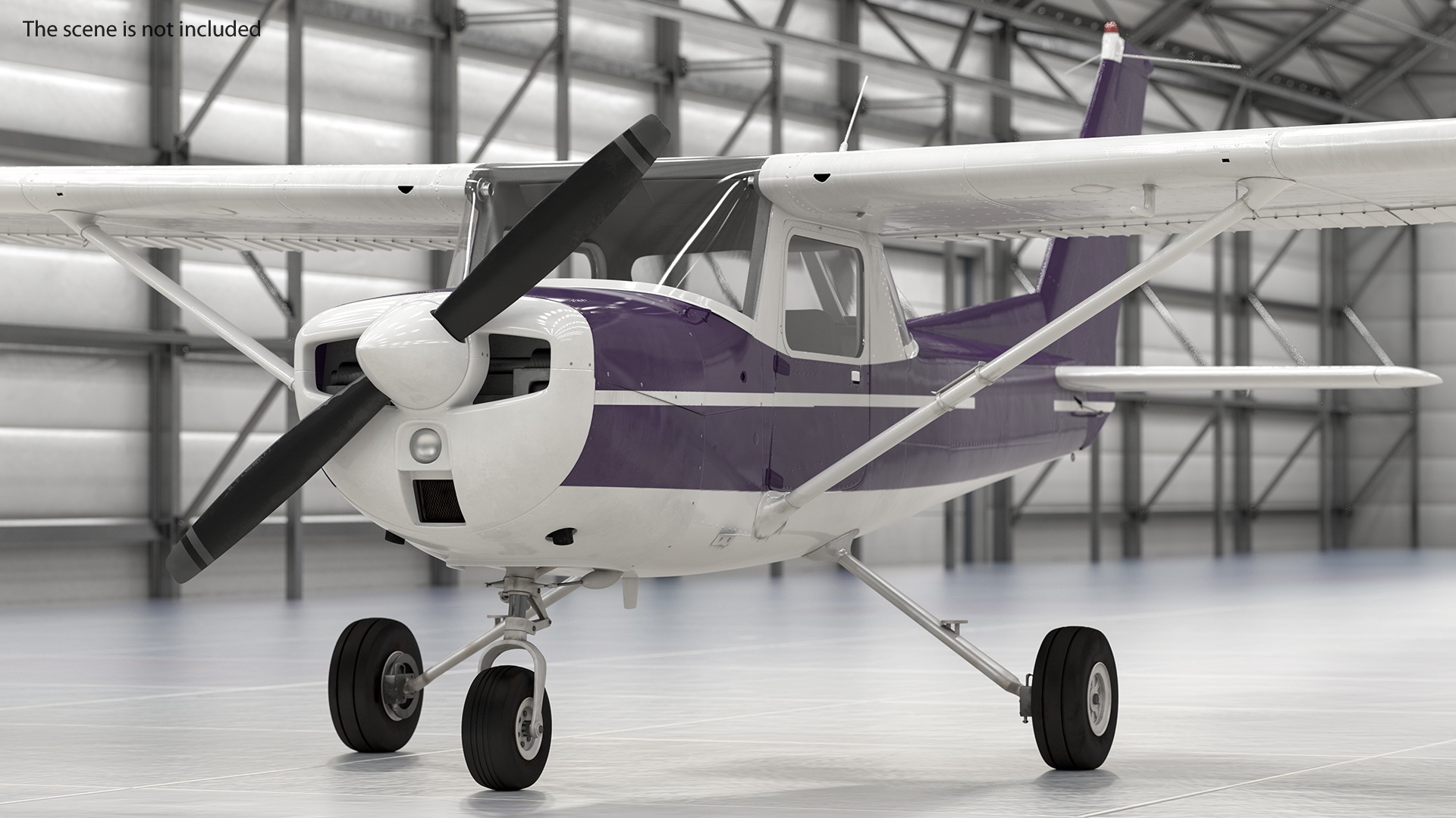 Single Engine Aircraft Rigged 3D model