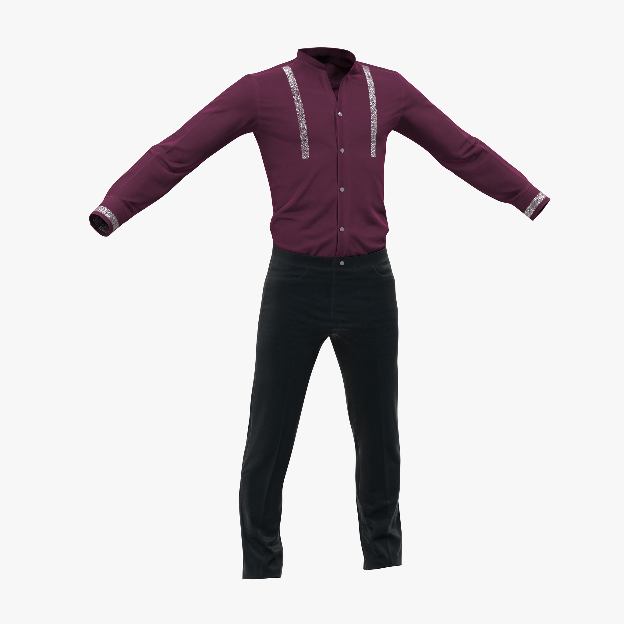 3D model Casual Men Clothes 5